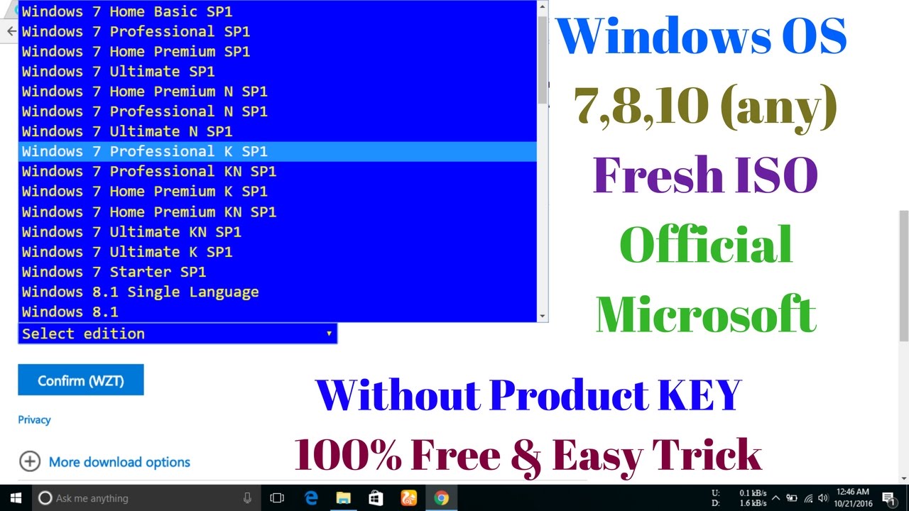 download windows 7 pro iso image